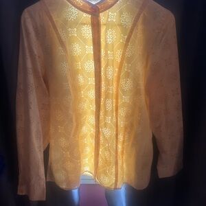 Alfred Dunner Sunflower Yellow Blouse